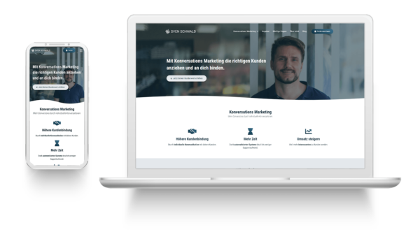 Sven Schwald Website Mockup